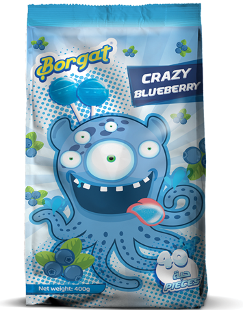 LOLLIPOP CRAZY BLUEBERRY 400 GM